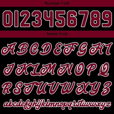 Custom Varsity Jacket Letterman jacket for Men, Women and Youth Crimson Black enthsush