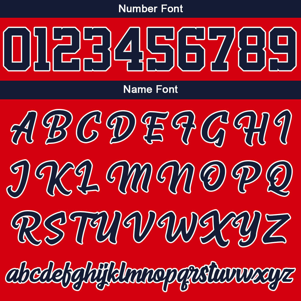 Custom Navy Red Sweatshirt Hoodie For Men Women Girl Boy Print Your Logo Name Number enthsush