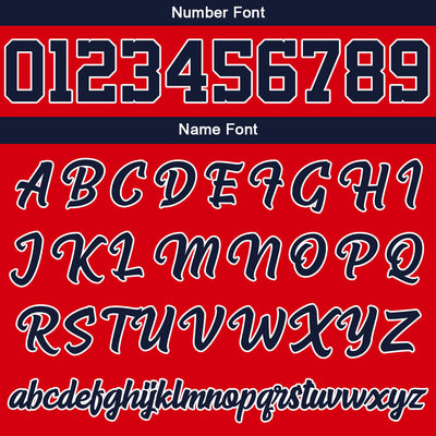 Custom Navy Red Sweatshirt Hoodie For Men Women Girl Boy Print Your Logo Name Number enthsush