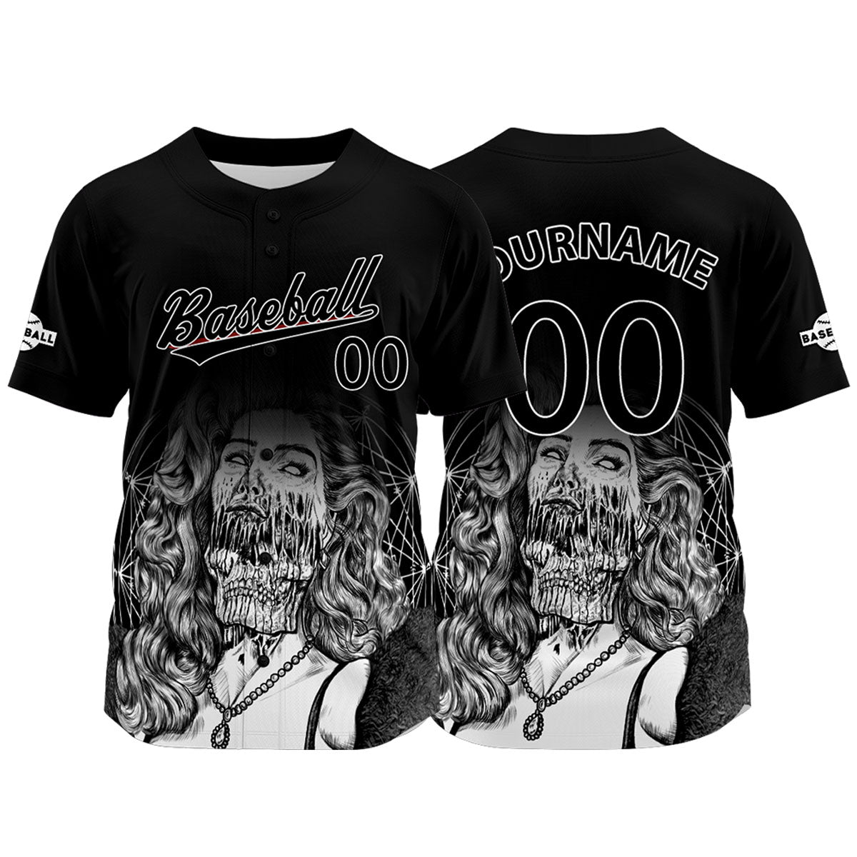 Custom Black Jersey Personalized Baseball Shirt for Men Women Kids Youth enthsush
