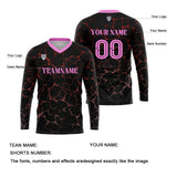 Custom Black Pink Basketball Soccer Football Shooting Long T-Shirt for Adults and Kids