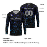 Custom Black Gray Basketball Soccer Football Shooting Long T-Shirt for Adults and Kids