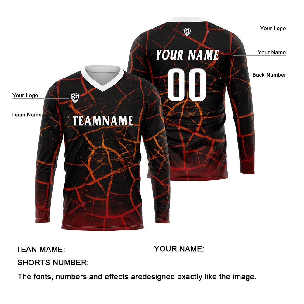 Custom Red Basketball Soccer Football Shooting Long T-Shirt for Adults and Kids enthsush