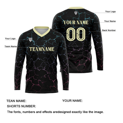 Custom Black Yellow Basketball Soccer Football Shooting Long T-Shirt for Adults and Kids enthsush