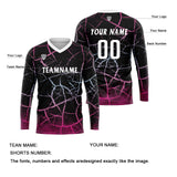 Custom Rose Basketball Soccer Football Shooting Long T-Shirt for Adults and Kids