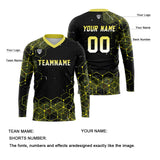 Custom Yellow Basketball Soccer Football Shooting Long T-Shirt for Adults and Kids