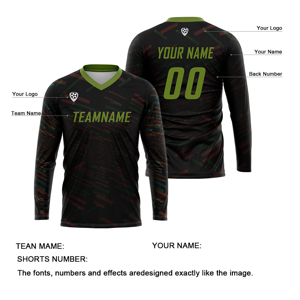 Custom Orange Olive Green Basketball Soccer Football Shooting Long T-Shirt for Adults and Kids enthsush