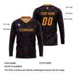 Custom Purple Orange Basketball Soccer Football Shooting Long T-Shirt for Adults and Kids