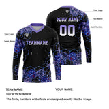 Custom Purple Basketball Soccer Football Shooting Long T-Shirt for Adults and Kids