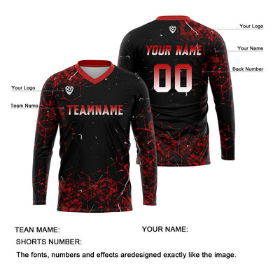 Custom Red Basketball Soccer Football Shooting Long T-Shirt for Adults and Kids enthsush