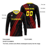 Custom Red Yellow Basketball Soccer Football Shooting Long T-Shirt for Adults and Kids