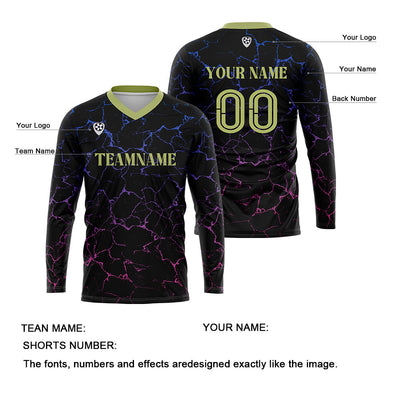 Custom Black Green Basketball Soccer Football Shooting Long T-Shirt for Adults and Kids enthsush