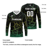 Custom Yellow Green Basketball Soccer Football Shooting Long T-Shirt for Adults and Kids