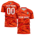 Custom Soccer Jerseys for Men Women Personalized Soccer Uniforms for Adult and Kid Orange enthsush