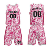 Custom Basketball Jersey Uniform Suit Printed Your Logo Name Number Pink
