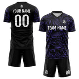 Custom Soccer Jerseys for Men Women Personalized Soccer Uniforms for Adult and Kid Purple-Black