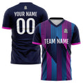 Custom Soccer Jerseys for Men Women Personalized Soccer Uniforms for Adult and Kid Navy-Pink-Blue enthsush