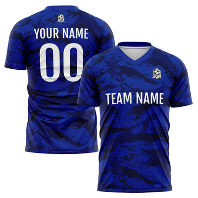 Custom Soccer Jerseys for Men Women Personalized Soccer Uniforms for Adult and Kid Blue enthsush