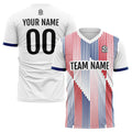 Custom Soccer Jerseys for Men Women Personalized Soccer Uniforms for Adult and Kid White-Red-Royal enthsush