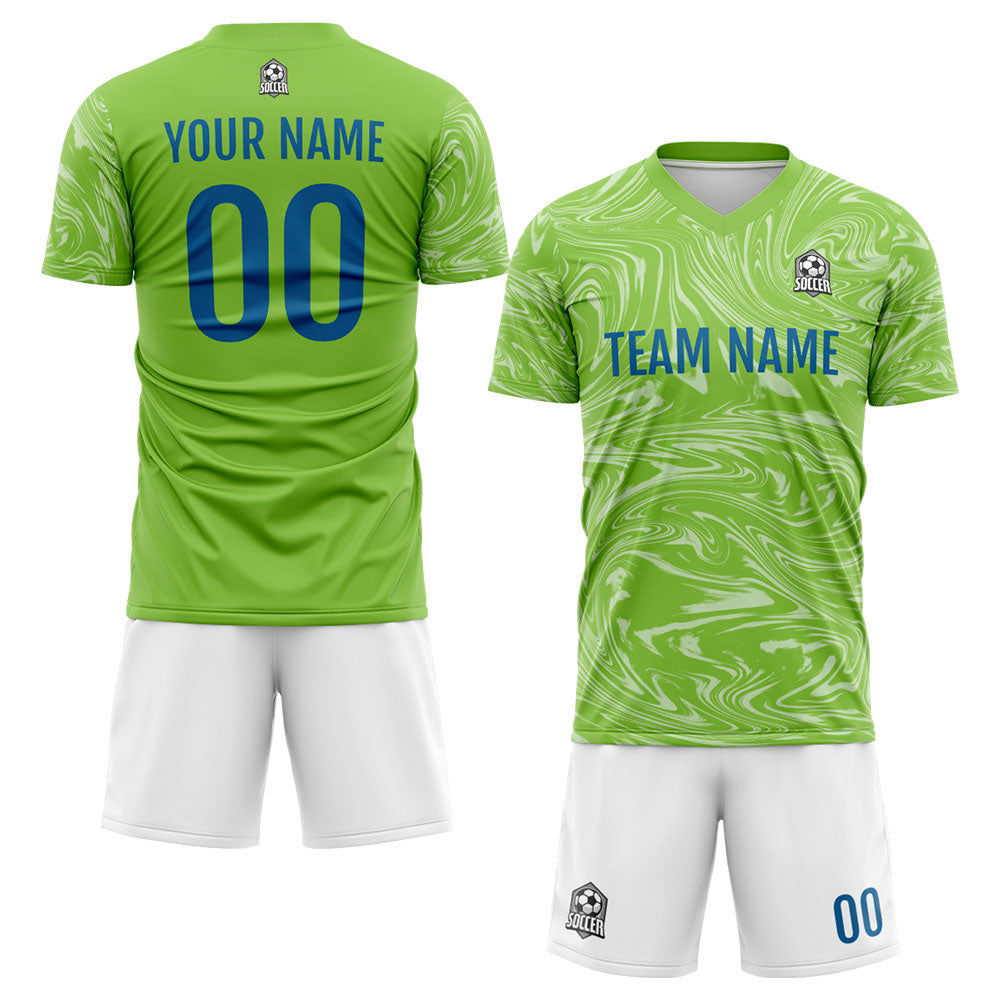 Custom Soccer Jerseys for Men Women Personalized Soccer Uniforms for Adult and Kid Green-White enthsush