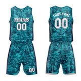 Custom Basketball Jersey Uniform Suit Printed Your Logo Name Number Green