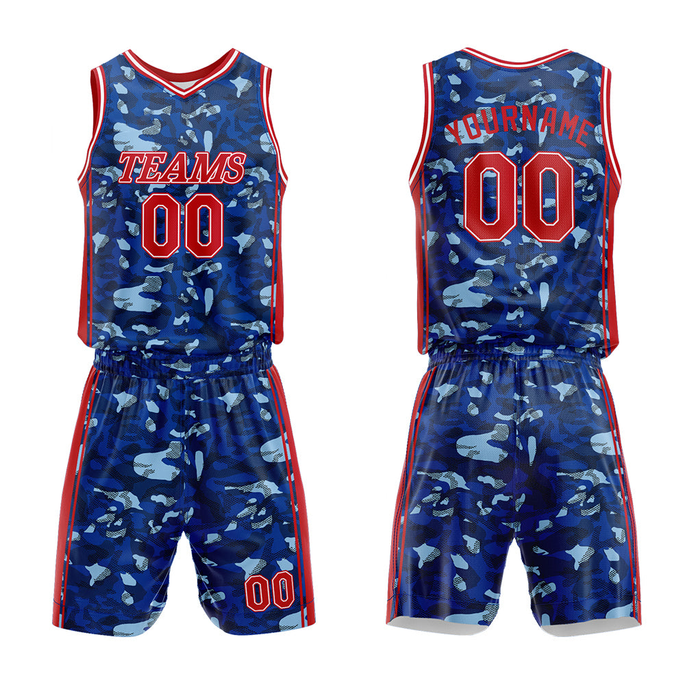 Custom Basketball Jersey Uniform Suit Printed Your Logo Name Number Dark Blue enthsush