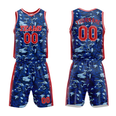 Custom Basketball Jersey Uniform Suit Printed Your Logo Name Number Dark Blue enthsush