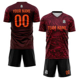 Custom Soccer Jerseys for Men Women Personalized Soccer Uniforms for Adult and Kid Red-Crimson