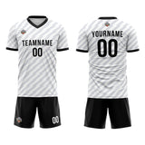 Custom Soccer Jerseys for Men Women Personalized Soccer Uniforms for Adult and Kid White-Black