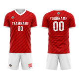 Custom Soccer Jerseys for Men Women Personalized Soccer Uniforms for Adult and Kid Red-White