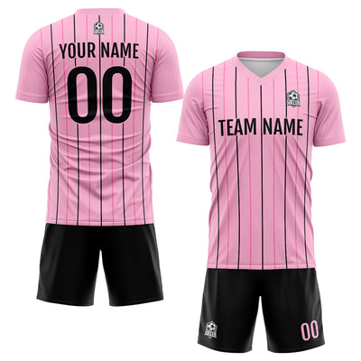 Custom Soccer Jerseys for Men Women Personalized Soccer Uniforms for Adult and Kid Pink enthsush