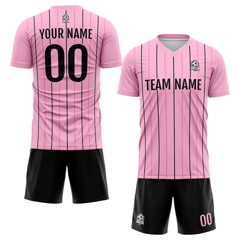 Custom Soccer Jerseys for Men Women Personalized Soccer Uniforms for Adult and Kid Pink