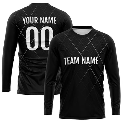 Custom Basketball Soccer Football Shooting Long T-Shirt for Adults and Kids Black enthsush