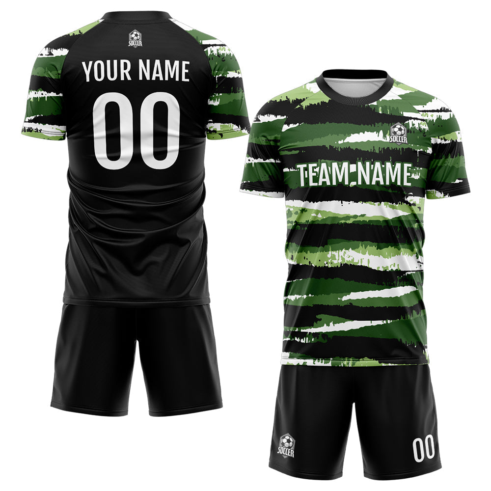 Custom Soccer Jerseys for Men Women Personalized Soccer Uniforms for Adult and Kid Green enthsush