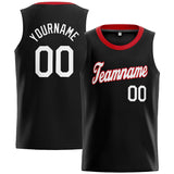 Custom Stitched Basketball Jersey for Men, Women And Kids Black-White-Red