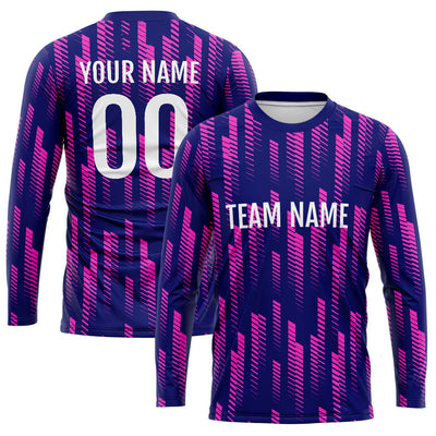 Custom Basketball Soccer Football Shooting Long T-Shirt for Adults and Kids Navy enthsush