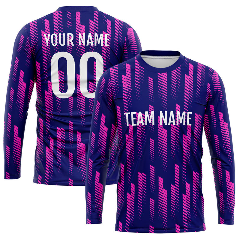 Custom Basketball Soccer Football Shooting Long T-Shirt for Adults and Kids Navy enthsush