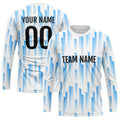 Custom Basketball Soccer Football Shooting Long T-Shirt for Adults and Kids White enthsush