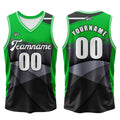 Custom Black Green Basketball Jersey Uniform Suit Printed Your Logo Name Number enthsush