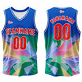 Custom Blue Basketball Jersey Uniform Suit Printed Your Logo Name Number enthsush