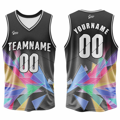 Custom Black Basketball Jersey Uniform Suit Printed Your Logo Name Number enthsush