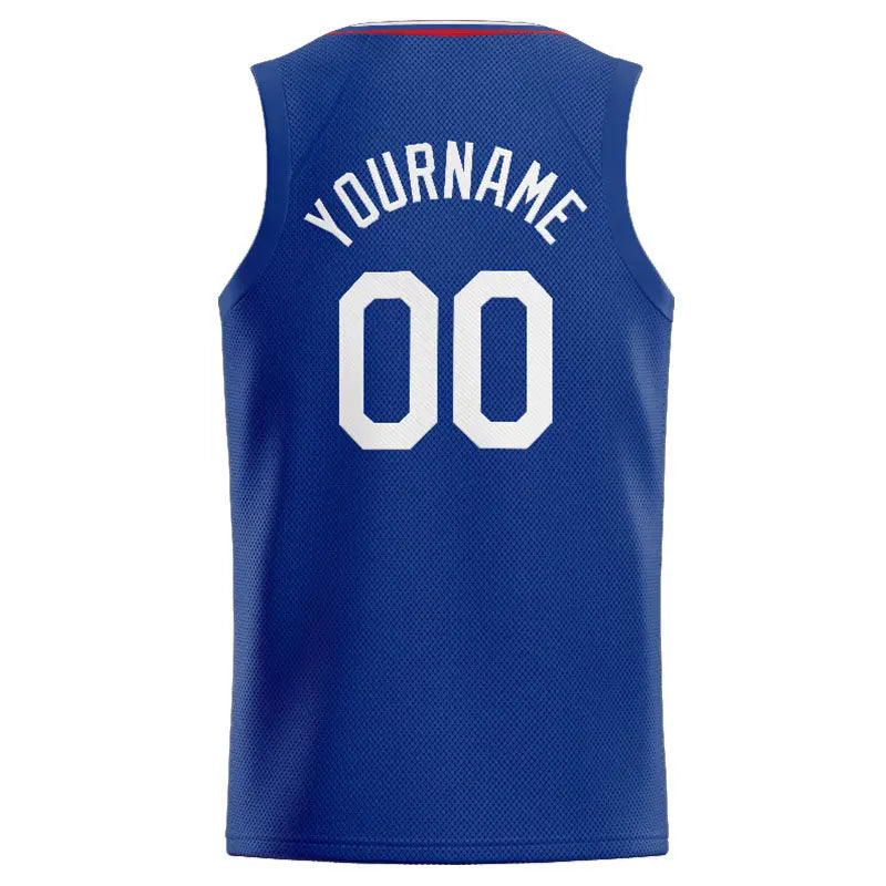 Custom Stitched Basketball Jersey for Men, Women And Kids Royal-White-Red enthsush