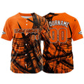 Custom Baseball Uniforms High-Quality for Adult Kids Optimized for Performance Staircase-Orange enthsush