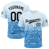 Custom Full Print Design Authentic Baseball Jersey blue