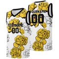 Custom basketball jersey for men and women. Stitched and printed name, number and logo Yellow enthsush
