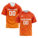 Custom Orange Sleeve Hoodies for Men Women Shirts with Hoods Printed Name Logo