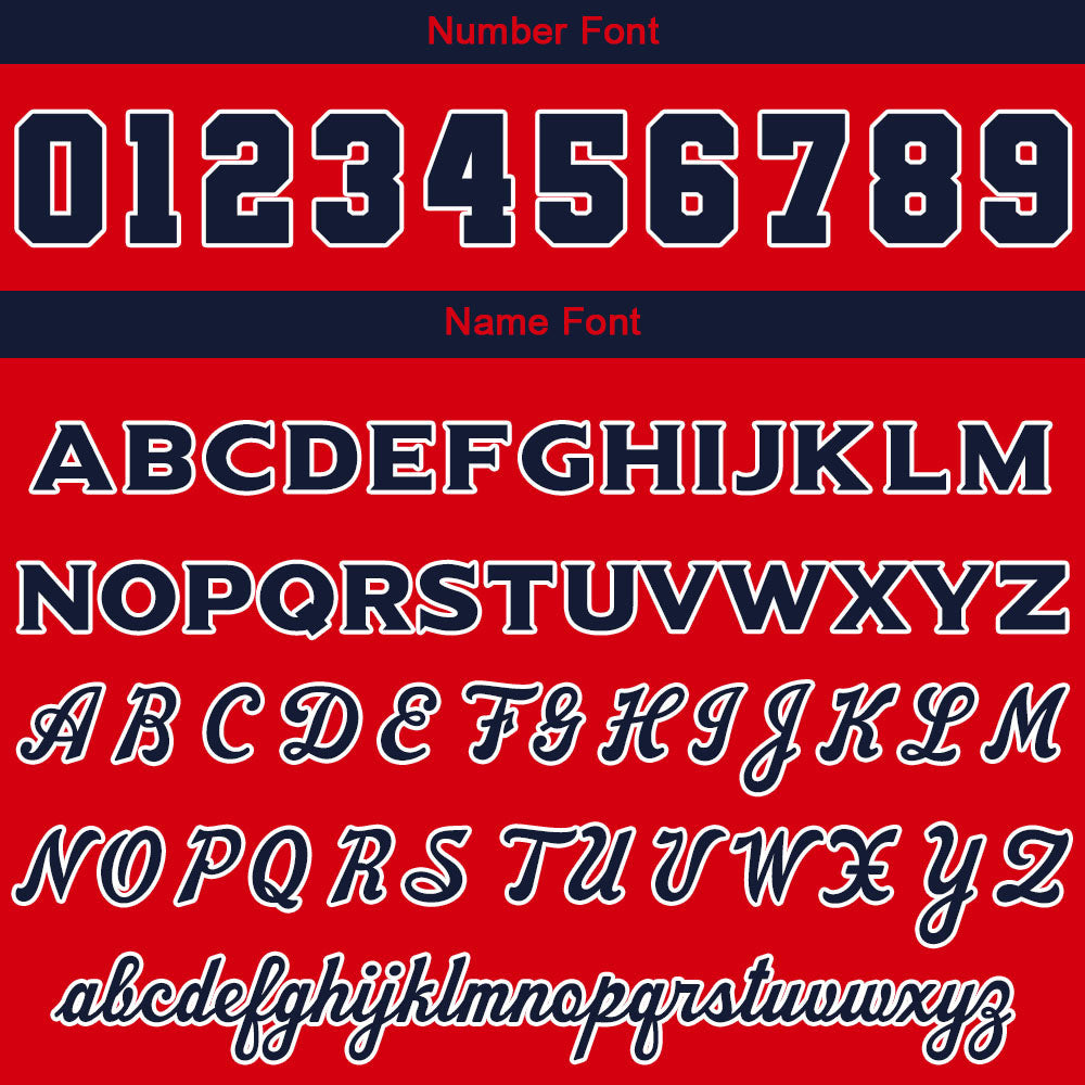 Custom Navy Red Sweatshirt Hoodie For Men Women Girl Boy Print Your Logo Name Number enthsush