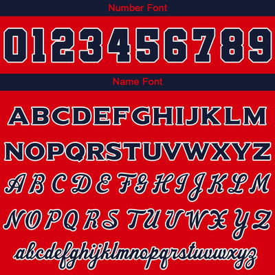 Custom Navy Red Sweatshirt Hoodie For Men Women Girl Boy Print Your Logo Name Number enthsush