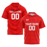 Custom Red Sleeve Hoodies for Men Women Shirts with Hoods Printed Name Logo