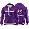 Custom Purple Sweatshirt Hoodie For Men Women Girl Boy Print Your Logo Name Number enthsush